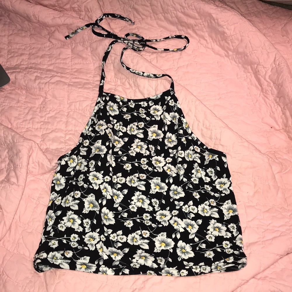 flowered crop top